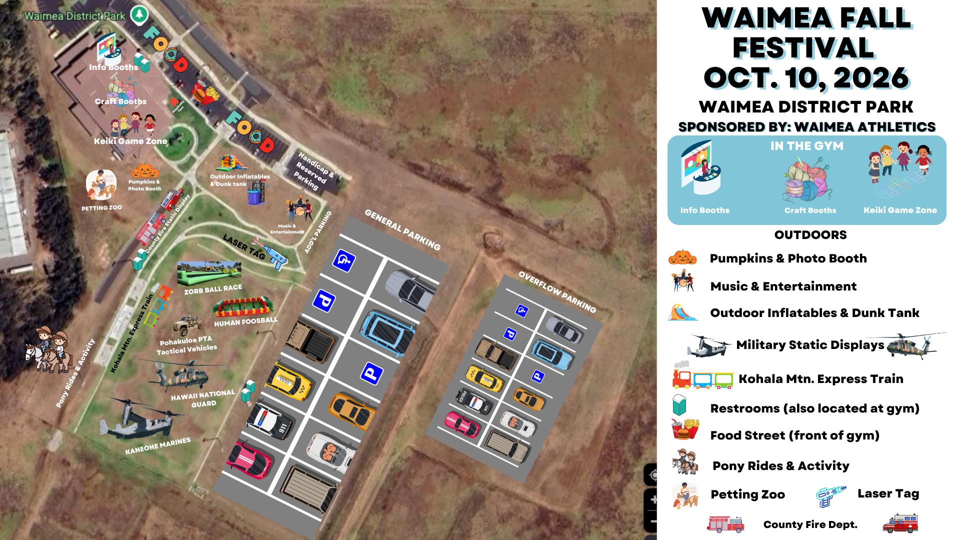 Waimea Fall Festival 2026 - Activity Map